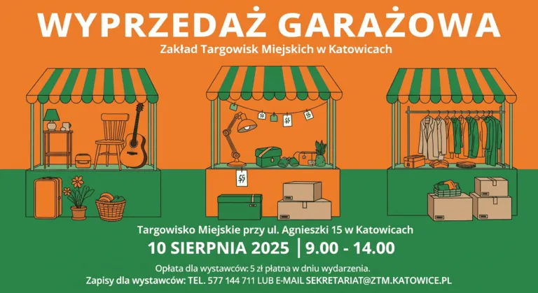 Targowisko Miejskie Katowice Wyprzedaz Garazowa 10 Sierpnia 2025 Przy Ul. Agnieszki 15