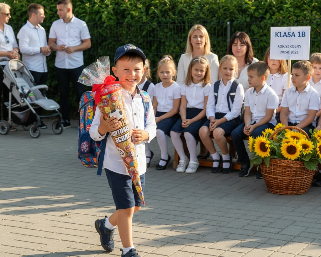Tyta Pierwszoklasita 1 Klasa Rozpoczecie Roku Szkolnego 1 Wrzesnia