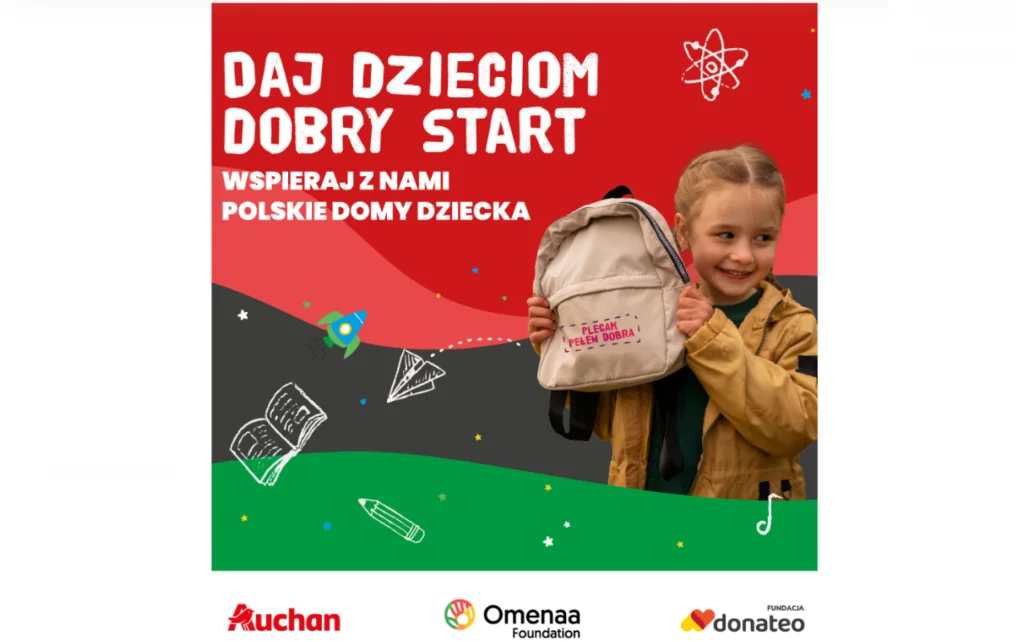 W Auchan Trwa Kampania Dobro W Plecaku Wsparcie Dla Dzieci Z Domow Dziecka