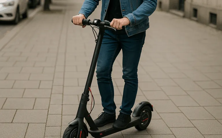Hulajnoga Elektryczna Na Chodniku