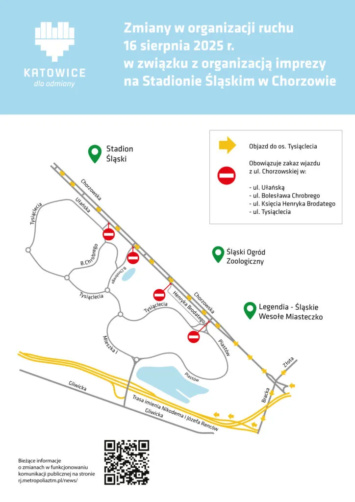 Mapka Organizacji Ruchu 16 Sierpnia 2025