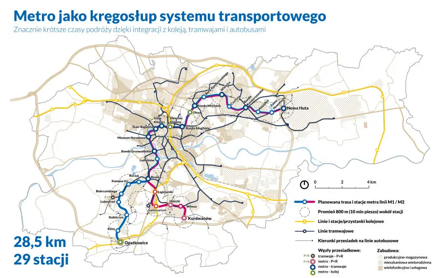 Metro I Mapa Krakowa