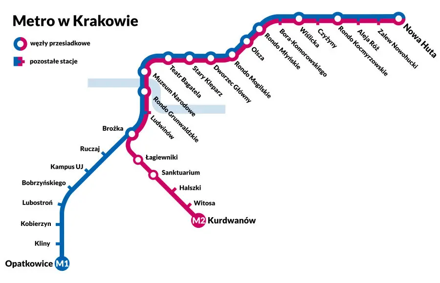 Metro W Krakowie Trasa