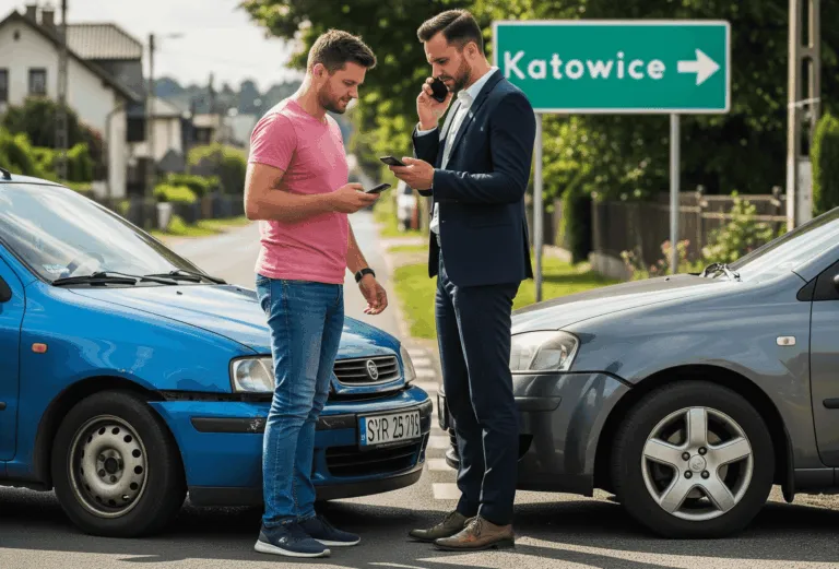 Stluczka Kolizja Samochodow Katowice