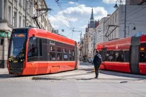 Dwa Tramwaje Na Chorzowskim Rynku