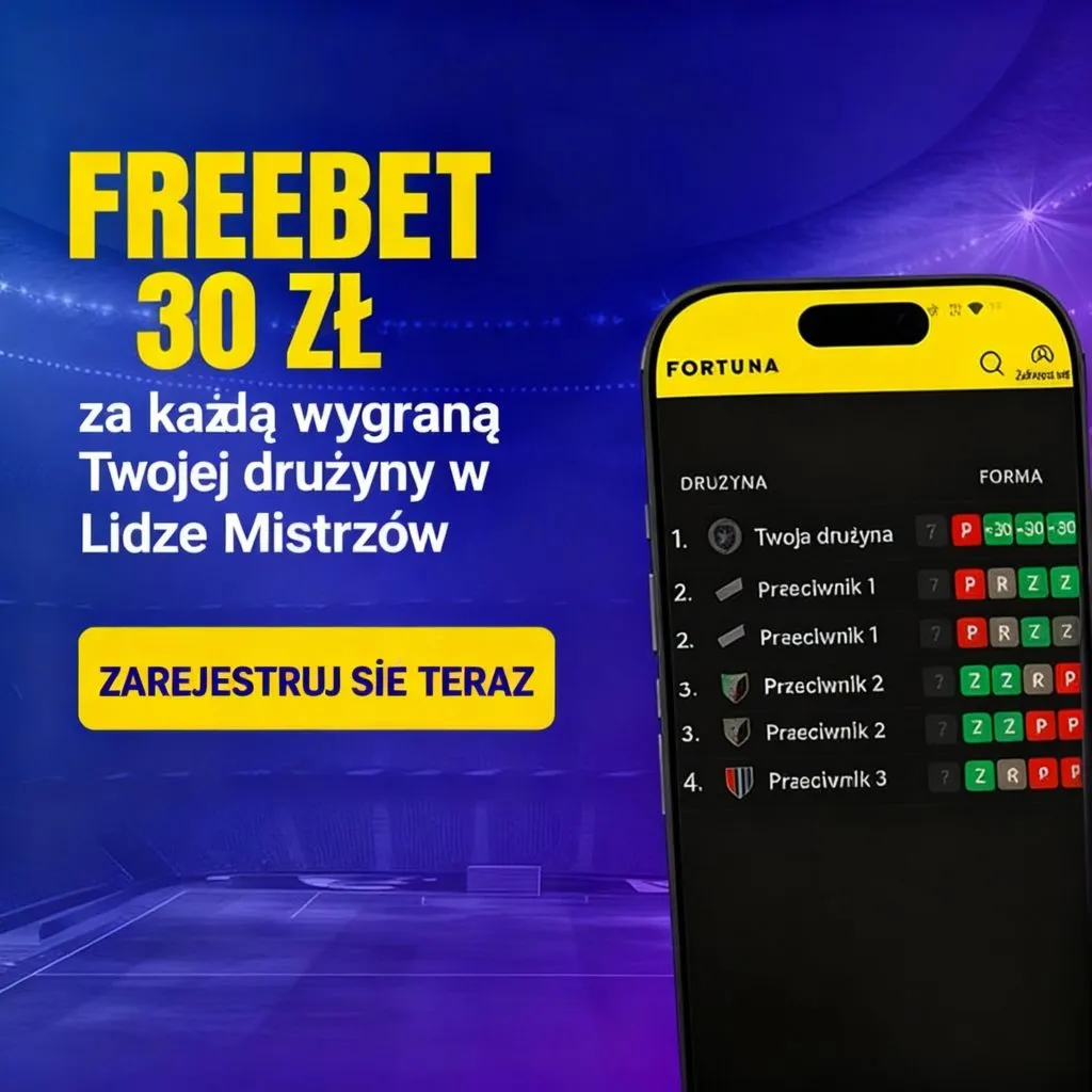 Zarajestruj Sie Freebet Liga Mistrzow 2025 Fortuna
