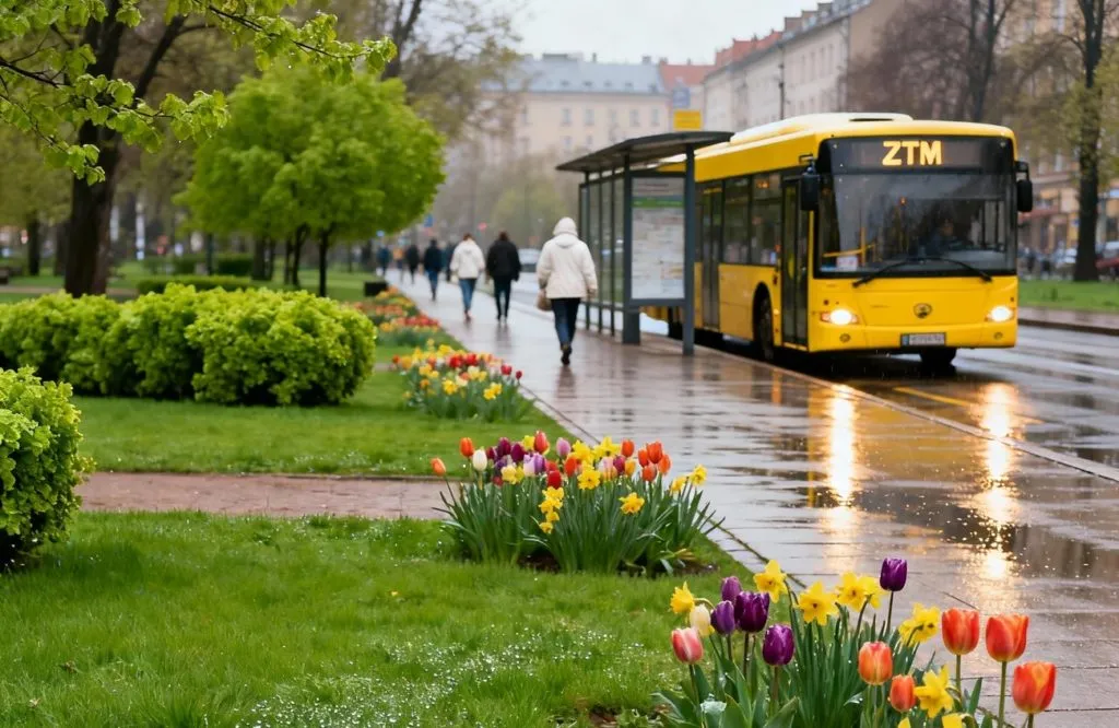 Katowice Autobus Kwietniki Zielo