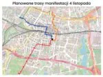 Pogladowa Mapa Tras Protestu 4 Listopada W Katowicach