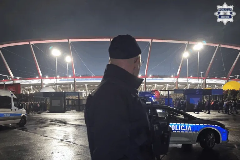 Policja Zabezpieczala Mecz Polska Nowa Zelandia Na Stadionie Slaskim