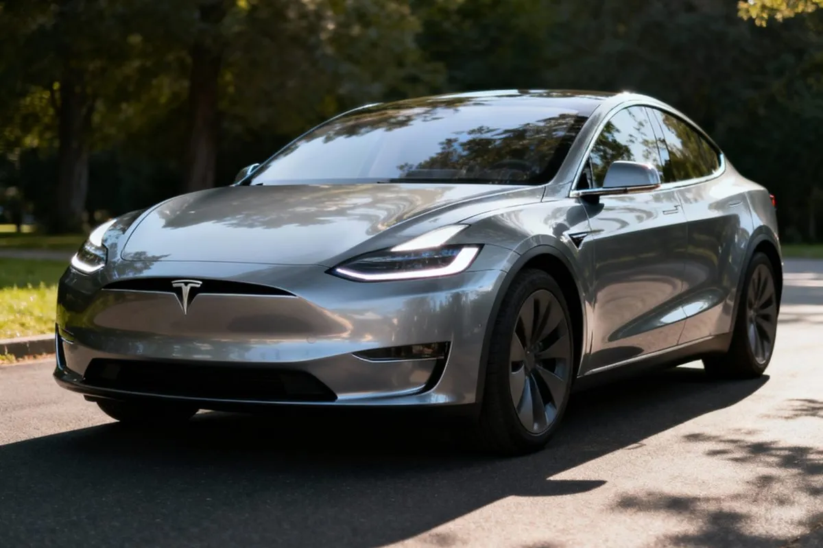 TESLA Auto Samochod Elektryczny Scaled