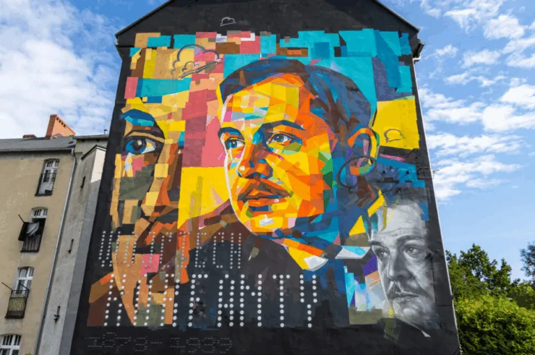 Wojciech Korfanty W Nowej Odslonie Mural W Katowicach Fot. KAW