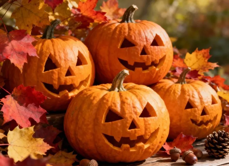 Dynia Liscie Ljesien Halloween