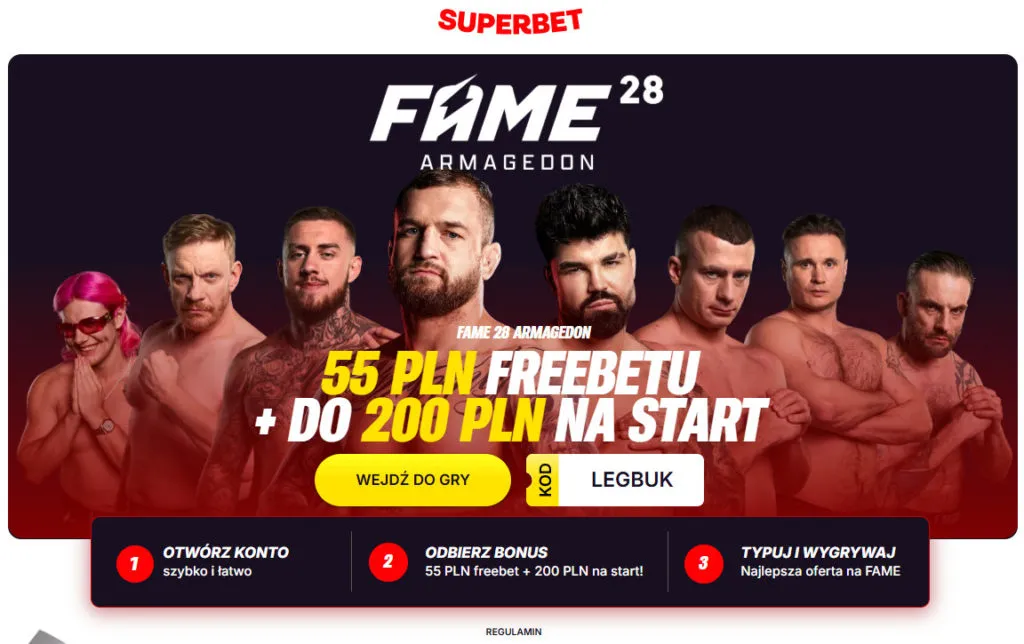 FAME MMA 28 Armagedon Typowanie Wynikow Gali Dostepne Tylko W Superbet