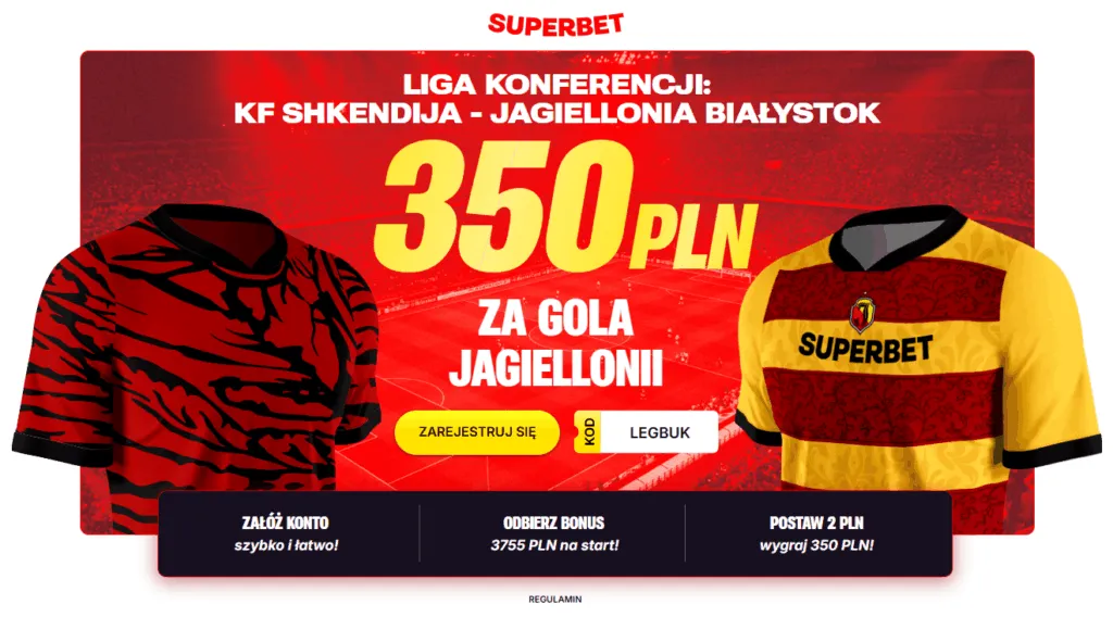 KF Shkendija – Jagiellonia Bialystok. Mecz Ligi Konferencji I Nowa Oferta Superbet Dla Kibicow