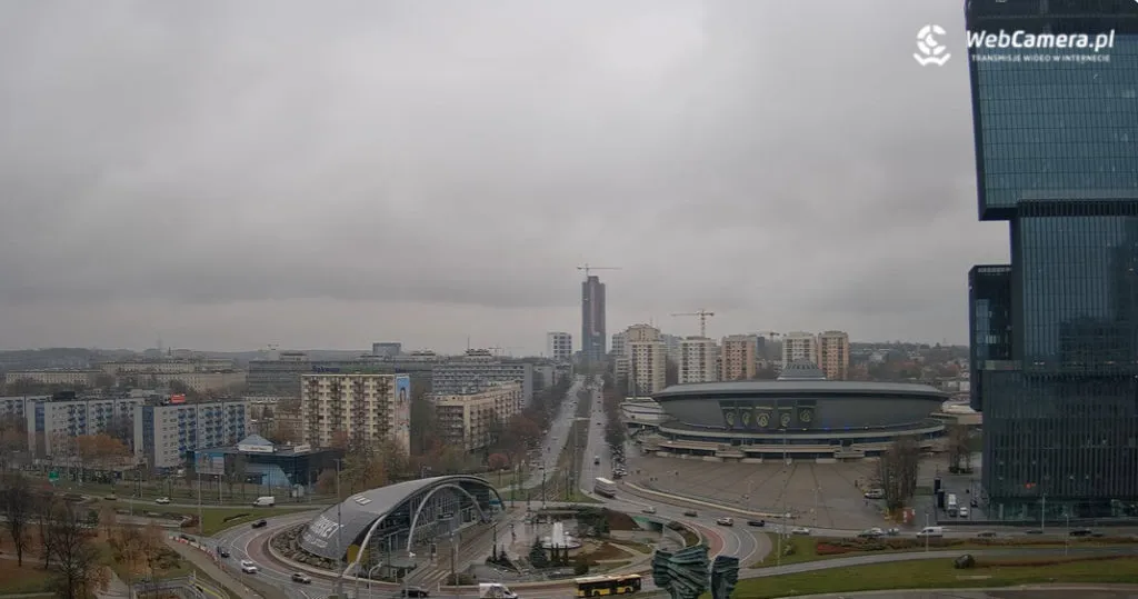 Katowice Widok Na Spodek I Rondo Zietka Screen Webcamera