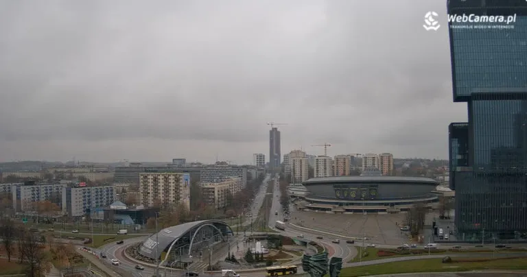 Katowice Widok Na Spodek I Rondo Zietka Screen Webcamera