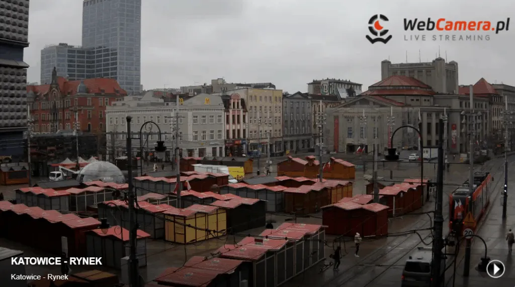 Nowa Kamera WebCamera Na Katowickim Rynku Umozliwia Podglad Miasta Na Zywo Przez Cala Dobe