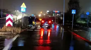 Potracenie Pieszej Na Ul. Pukowca Przy Zjezdzie Na Ul. Bochenskiego W Katowicach