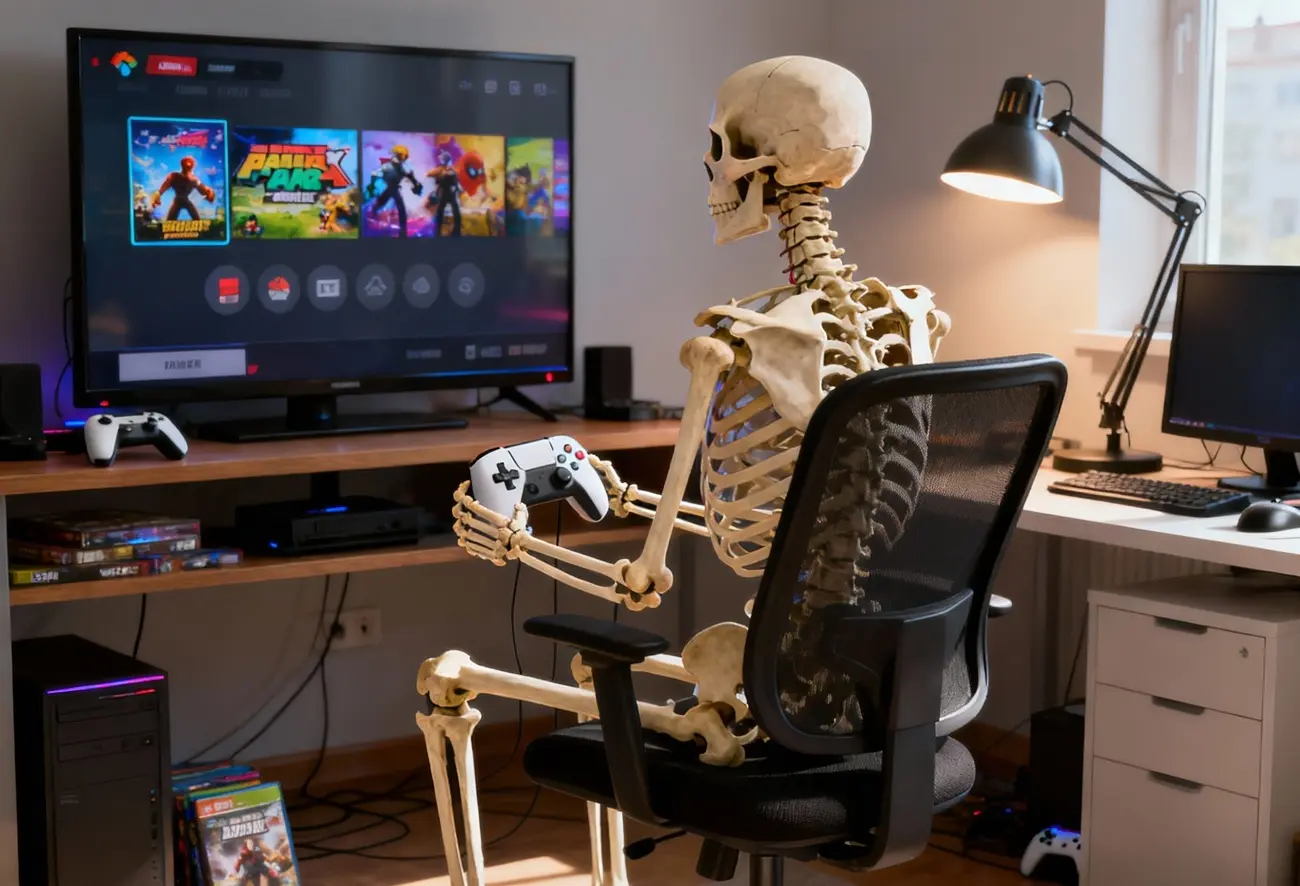 Konsola Gry Komputer Szkielet Sm