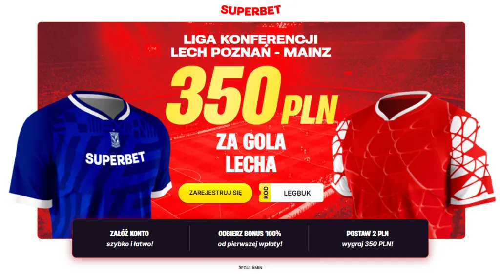 Bonus 350 PLN Za Gola Lecha Poznan W Meczu Z Mainz