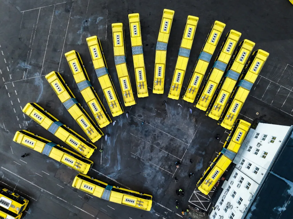 Do Katowic Przyjechalo Pierwszych 15 Z 30 Zamowionych Autobusow Przegubowych O Napedzie Elektrycznym Fot. K. Kalkowski