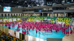 Mistrzynie W Szkolach W Hali Areny Katowice. Wyjatkowa Lekcja WF Dla Dziewczynek Fot. KAW