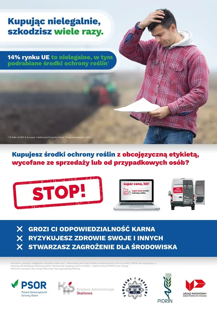 Kupujac Nielegalnie Szkodzisz Wiele Razy Plakat
