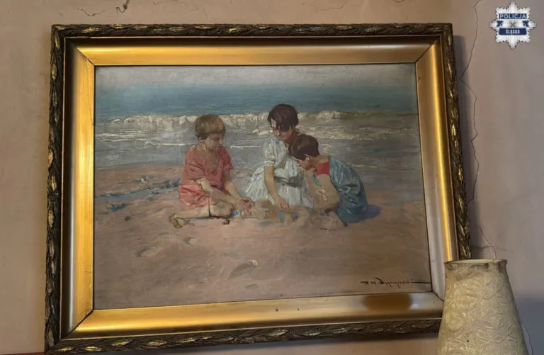 Obraz Wygrzywalskiego Zrabowany W Czasie Wojny Odnaleziony W Katowicach Przez Policje Fot Slaska Policja