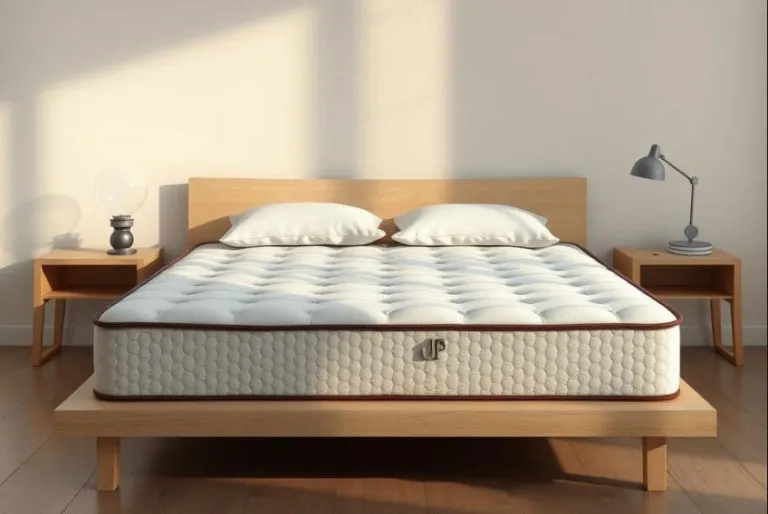 Lozko W Sypialni Materac